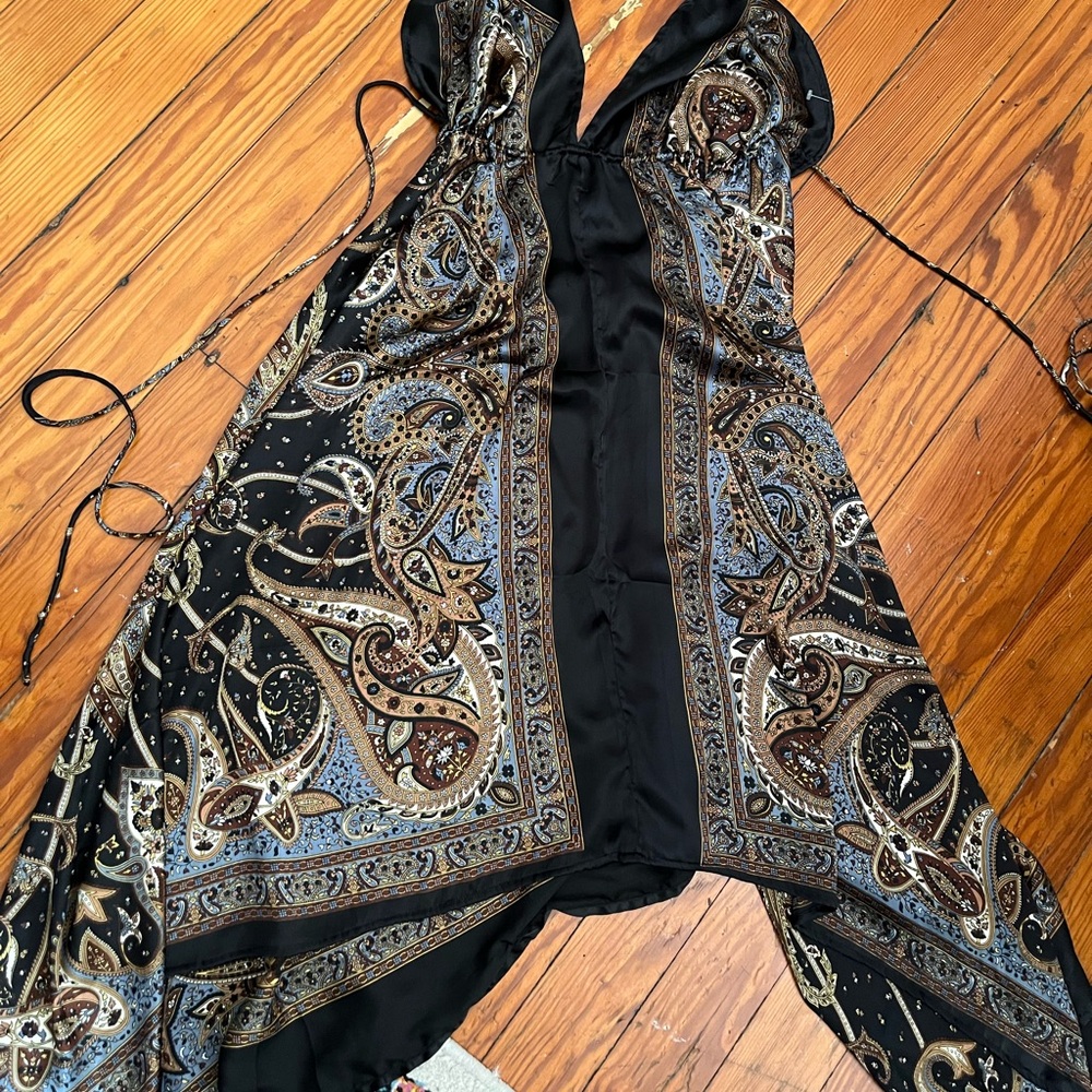 Boho asymmetrical maxi dress